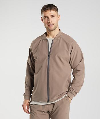 Pánské Bundy Gymshark Studio Hnědé | CZ 2688YXF